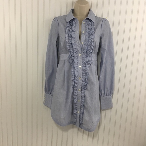 ted baker blue and white striped dress